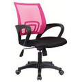 rose red mesh visitor chair H-M07-1-BBa rose red